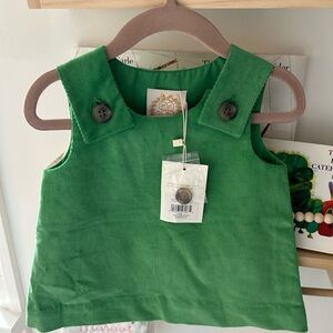 Green Corduroy baby dress